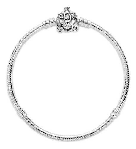 Pulsera Pandora Calabaza De Cenicienta Plata Edicion Disney Diámetro 18 Cm