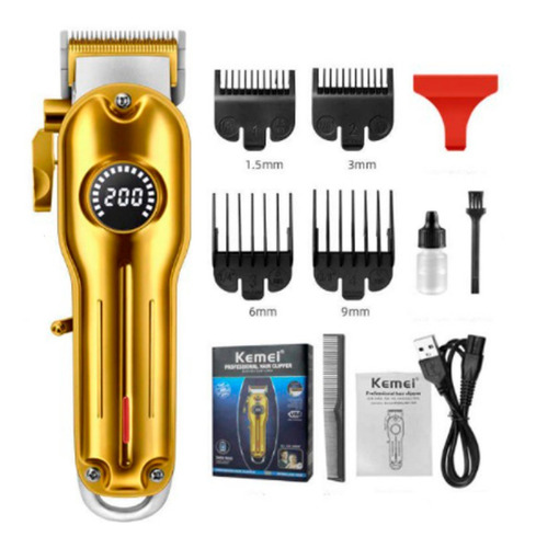 Imagem 3 de 5 de Kit 2 Maquina De Cabelo E Corte Kemei 1968 + 1948 Acabamento