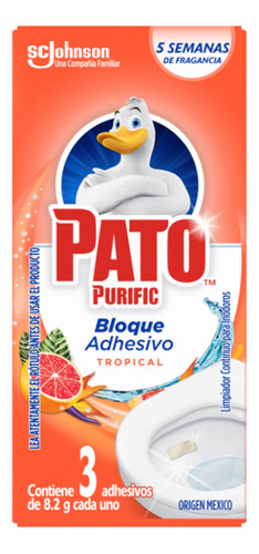 Pato Purific Bloque Adhesivo Tropical X3