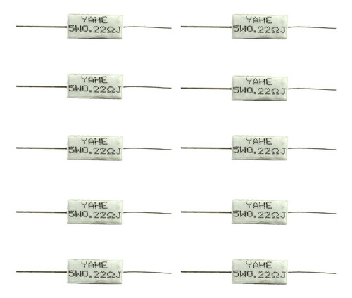 4 X 10pcs Resistencia De Cemento Wirewound Cemento Resistor