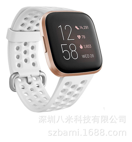 Pulsera Inteligente Fitbit Versa2 Con Agujero Blanco Grande