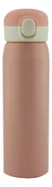 Comprar Botilito Metálico 600ml Pitillo Botella Termo Agua Rosado
