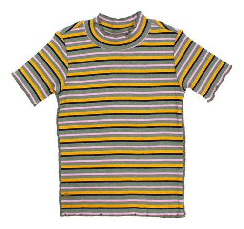 Playera Urbana A Rayas Para Niña 8-10-12 Años