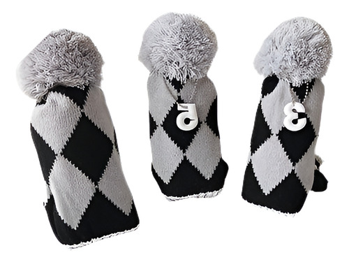 Cubierta De Club De Golf Headcovers Punto Pom Pom De Punto P