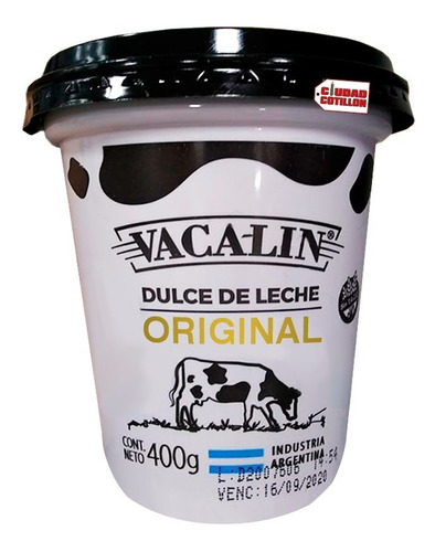 Dulce De Leche Vacalin Original 400 Grs - Ciudad Cotillón