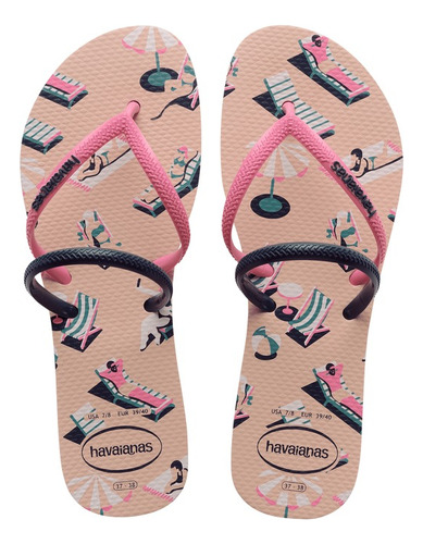 Chinelo Havaianas Feminina Flat Duo Vibes