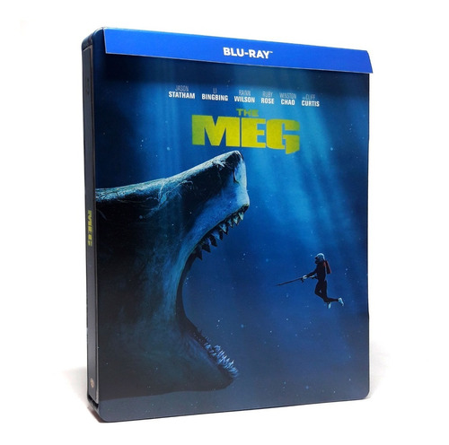 Megalodon Steelbook Jason Statham Pelicula Blu-ray + Dvd