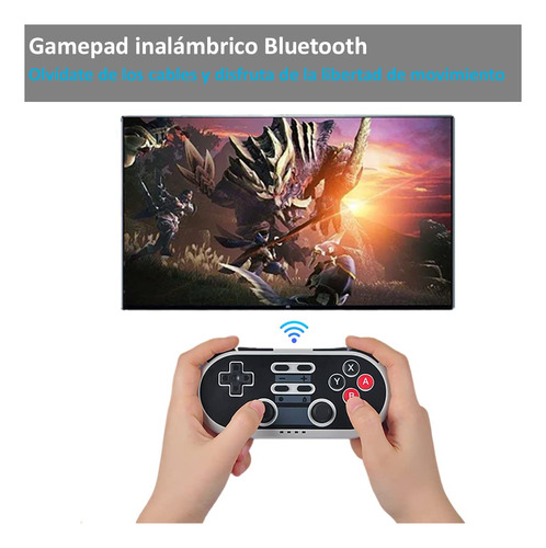 Controlador Inalámbrico Bluetooth Gamepad Retro Recargable