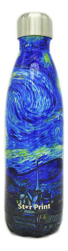 Botella Con Estampado De Estrellas, Van Gogh The Starry B...