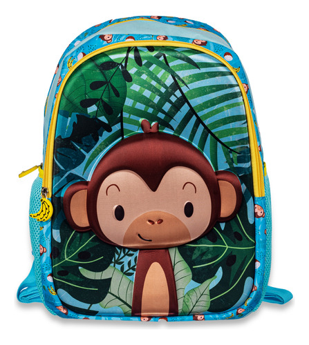 Mochila Espalda Talbot Jungle 3d Monkey