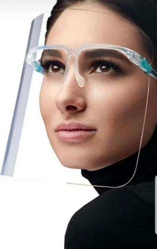 Careta Protectora Facial Soporte De Lentes 10pz