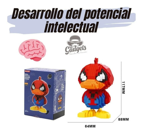 Set Construcción 3d Spider-man Pato Bloques Armables Regalo