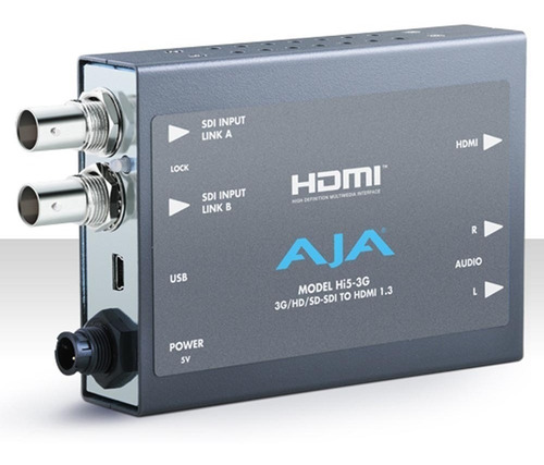 Mini-converter Aja Hi5-3g 3g/dual Link/hd/sd-sdi To Hdmi