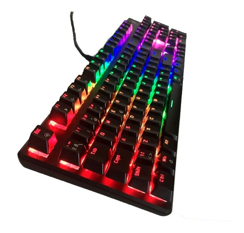 Teclado Noga Ganon Mecanico Gamer Usb Retroiluminado Led Pc