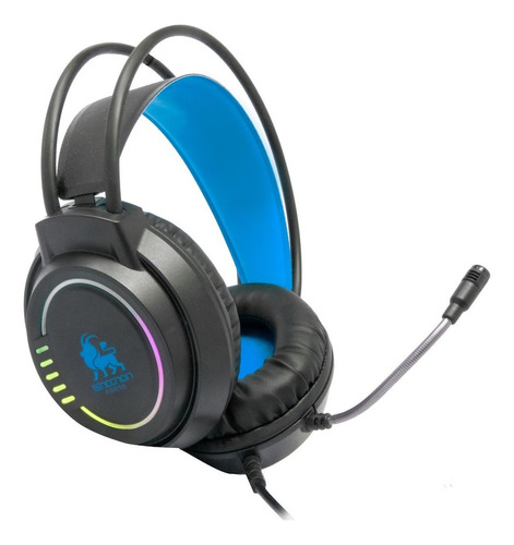 Audífonos Gamer Nbhg-kimera Color Azul Headphones 3.5m /vc Color de la luz RBG