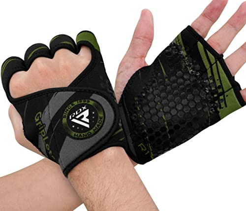 Rdx Weight Lifting Gloves Grips, Workout Gym Fitness, Ve