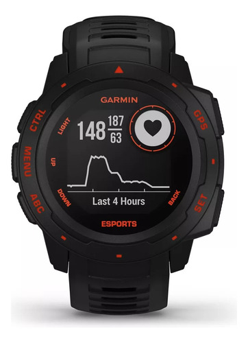 Smartwatch Reloj Instinct E 45mm Garmin Resistente Al Agua Girs Negro Negro