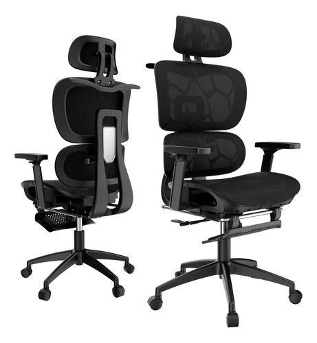 Silla De Oficina Ergonómica Con Percha Con Reposapiés