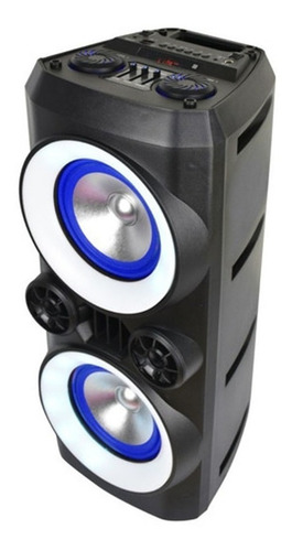 Alto-falante Multilaser Neon X portátil com bluetooth preto 110V/220V