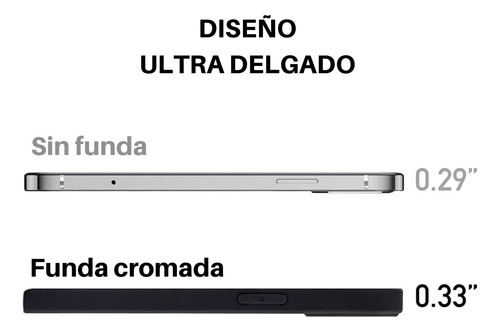 Imagen 5 de 10 de Funda Para iPhone 7 8 Plus X Xs Xr 11 12 13 Pro Max Cromada