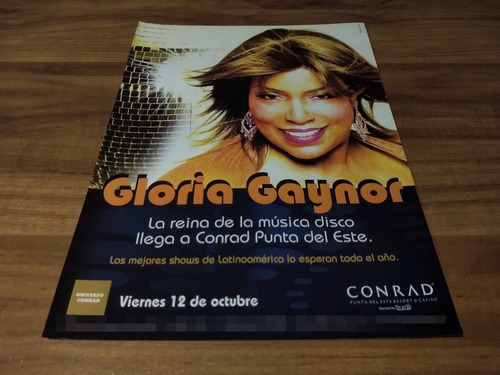 (pd763) Publicidad Gloria Gaynor Conrad * 2007