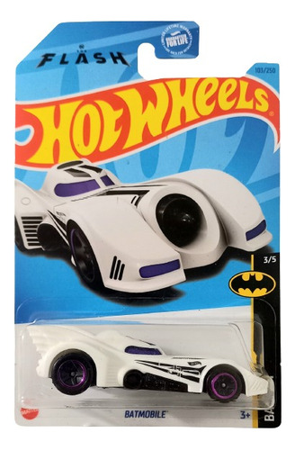 Batmobile Batman The Flash Blanco Hot Wheels Batimovil Ta
