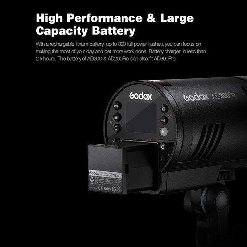 Godox Flash Strobe Ad300 Pro Ad300pro Monolight Estudio A...