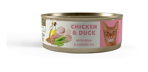 Comida Para Gato Amity Humeda Pollo Y Pato De 80gr Pack4un