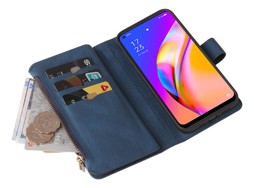 Compatível Com Capa De Couro Oppo A94 5g/a95 5g Com Fecho Ma