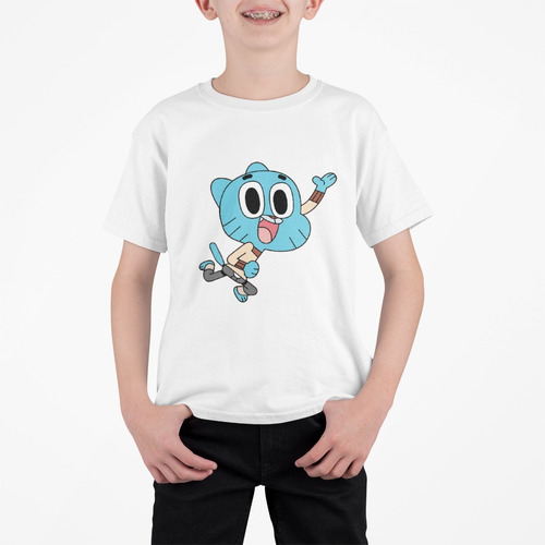 Polera Niño Gumball Jump Dibujos Animados Cartoon Estampados