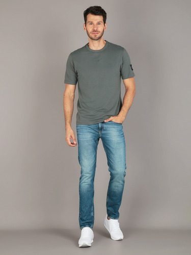 Polera Hombre Corte Clásico Regular Verde Calvin Klein