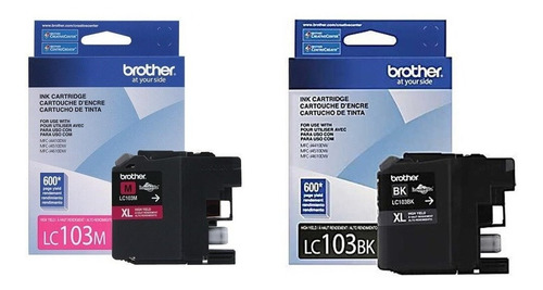 Tinta Original Brother J6520dw J6720dw Lc103 Magenta E Preto