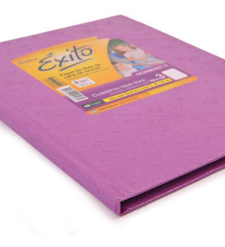 Cuaderno Éxito E3 Tapa Dura 48 Hojas Rayadas Lila