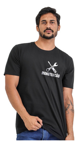 Camiseta Uniformes Manutenção Masculino Algodão