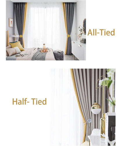 Bitebacks Magnéticos Para Cortinas, 2 Paquetes Cortinas De F