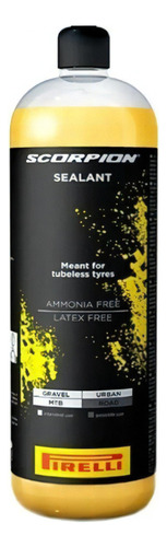 Selante Pneu Tubeless Bike Pirelli Sem Amônia E Látex 1000ml