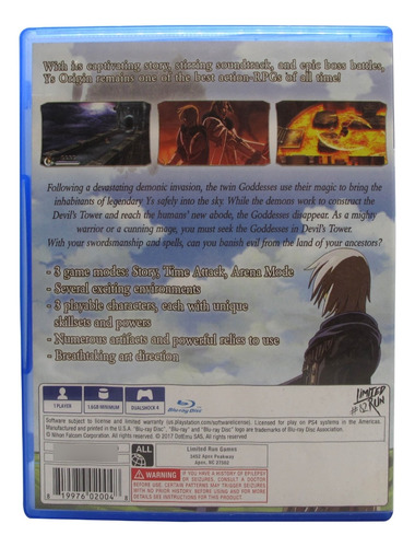 Ys Origin - Ps4 Action Rpg - Falcom Dotemu Limited Run Games (Usado)