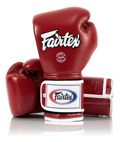 Guantes De Boxeo Fairtex  10 Oz  Red/white Piping