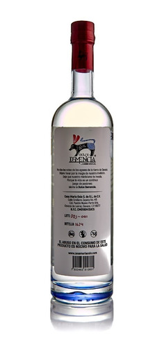 Imagen 2 de 3 de Mezcal Artesanal, Dulce Demencia, Joven 100% Agave, 750ml,