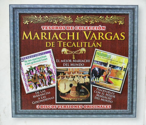 Mariachi Vargas De Tecalitlan  Tesoros De Colección Cd X3