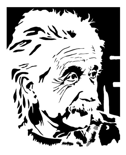 Vinilo Sticker Decorativo Albert Einstein Cuadro