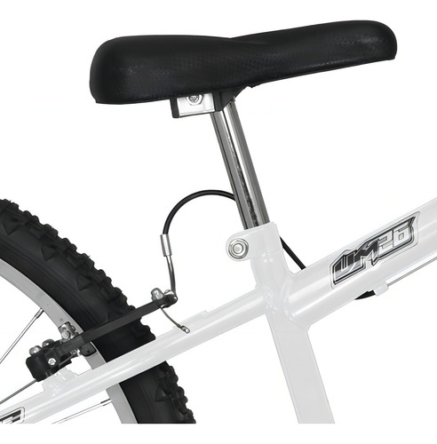 Bicicleta Aro 26 Bicolor Rebaixada Sem Marcha Masculino Cor Branco - Azul
