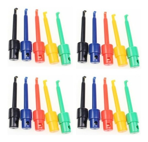 20 Pc Cable Kit Prueba Gancho Clip Grabbers Prueba Sonda Smt