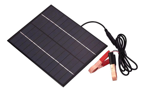 Imagen 8 de 10 de Clip De Batería Del Kit Del Panel Solar De 5.5w Para El