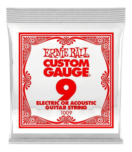 Cuerda 1ra Electrica .09 Ernie Ball 1009