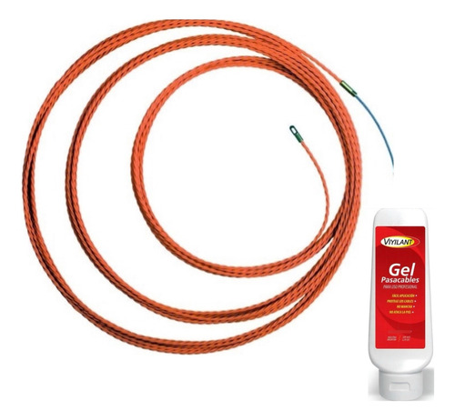 Cinta Pasacables Helicoidal 4mm - 10mts + Gel Pasacable 220g