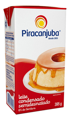 Piracanjuba Leite Condensado 3 unidades 395gr