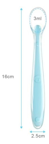 Cucharas De Silicona Para Bebés, 5 Cucharas De Alimentación