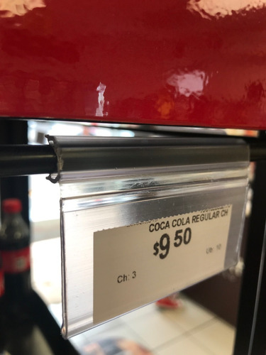 Porta Precio Para Refrigerador Preciador Rejilla 6.5cm 50pzs