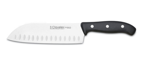 Cuchillo Santoku Alveolado 7'' Domvs Ref.957 3 Claveles Pv